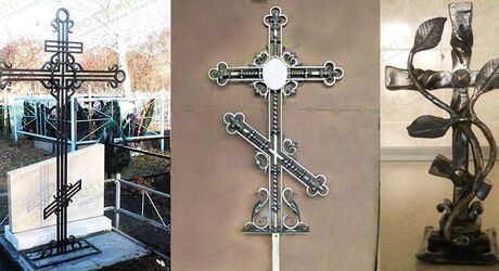 Кованые кресты на могилу