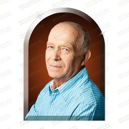 Портрет на стекле в форме арки